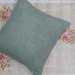 Λινή Μονόχρωμη Διακοσμητική Μαξιλαροθήκη Petrol