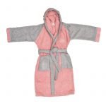 DIMcol ΜΠΟΥΡΝΟΥΖΙ ΠΑΙΔ Cotton 100% HAPPY SMILE ΚΟΡΑΛΙ/ΓΚΡΙ