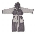 DIMcol ΜΠΟΥΡΝΟΥΖΙ ΠΑΙΔ Cotton 100% HAPPY SMILE  ΓΚΡΙ/ΑΝΘΡΑΚΙ