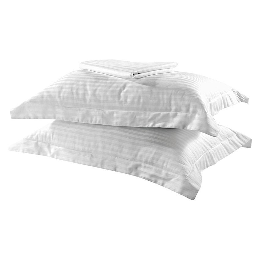 1381 Beauty Home Σετ σεντόνια King Size Dobby Cotton Rich Blend Art 1381 290x300 Λευκό - Image 1