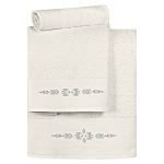 Σετ πετσέτες Art 3173  Σετ 3τμχ  Εκρού   Beauty Home
