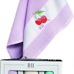 Ποτηρόπανα σετ 3τμχ Fruits Art 8286  40x60  Μωβ,Μπεζ,Γαλάζιο   Beauty Home