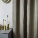 Κουρτίνα βελούδο σκίασης με 8 κρίκους Art 8399 140x270 Μπεζ - Image 5