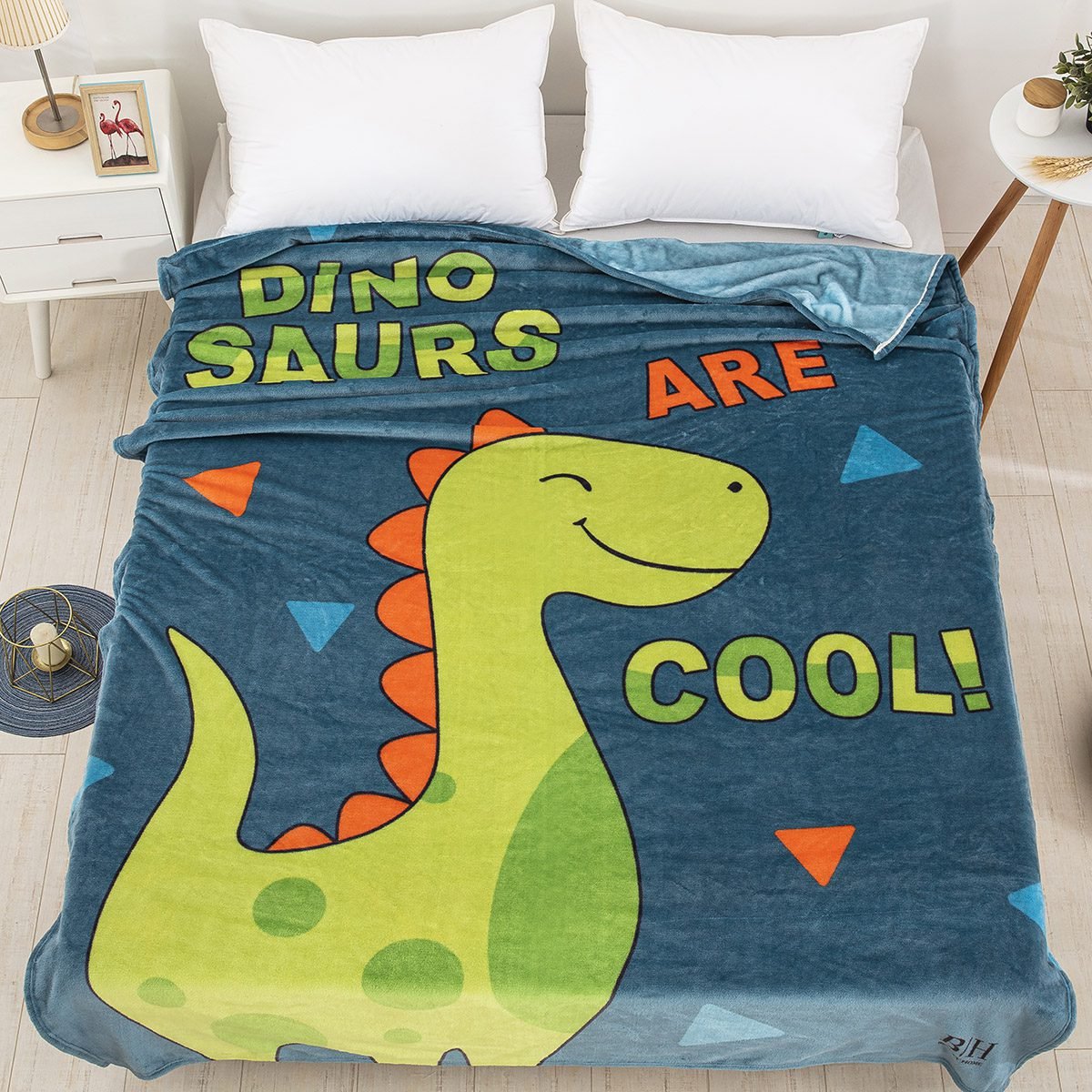 6166_fleece Κουβέρτα μονή Art 6166 160x220 Μπλε Beauty Home - Image 1