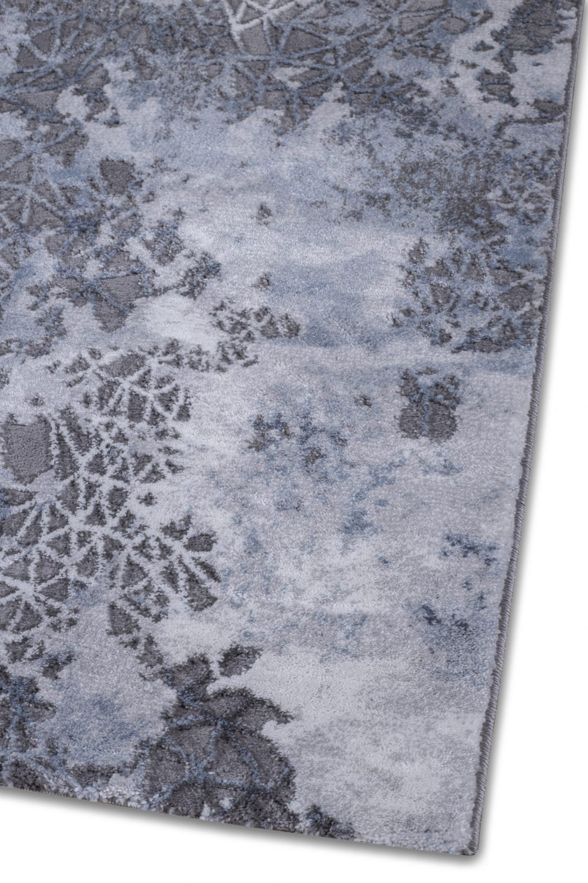 Χαλί μοντέρνο αφηρημένο γκρι μπλε Ostia 7015/953 - ΡΟΤΟΝΤΑ  1,60x1,60 Colore Colori - Image 2