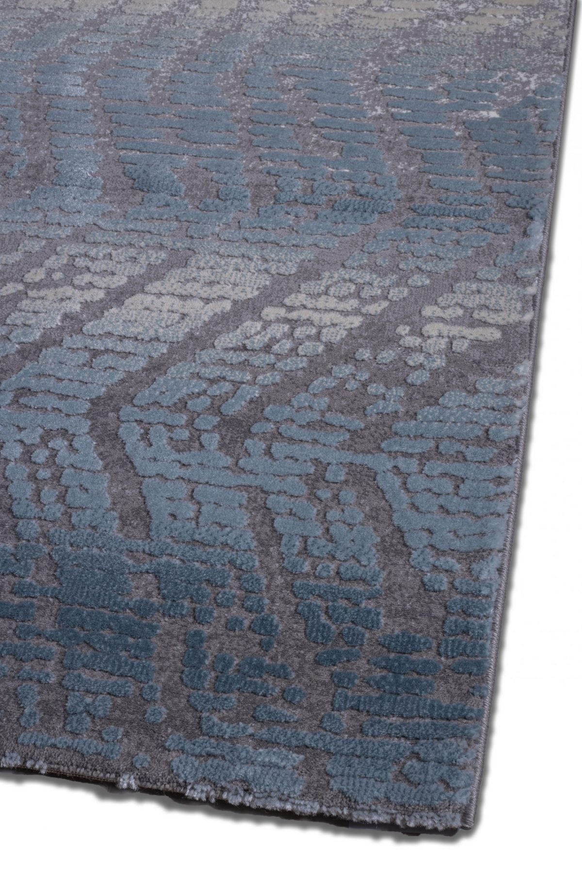 Χαλί μοντέρνο ψηφιδωτό γκρι γαλάζιο Thema 4660/933 - 1,60x2,30 Colore Colori - Image 2