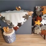 Καρέ Brown Leaf (85x85)