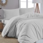 Παπλωματοθήκη μονή μονόχρωμη Art 1999 170x250 Γκρι   Beauty Home