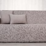 Ριχτάρι πολυθρόνας (170X170) Cotone Flora έλεφαντ