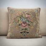 Μαξιλαροθήκη 45Χ45 Δαμάσκο-Βελούδο μπεζ