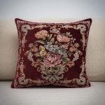 Μαξιλαροθήκη 45Χ45 Δαμάσκο-Βελούδο μπορντό