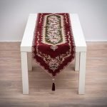 Τραβέρσα 35Χ170 Δαμάσκο-Βελούδο μπορντό