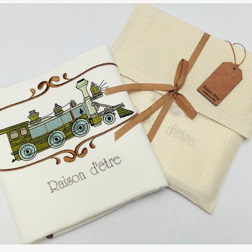 Κουβέρτα πικέ κρεβατιού Choo Choo Train 120x160 Raison D’etre