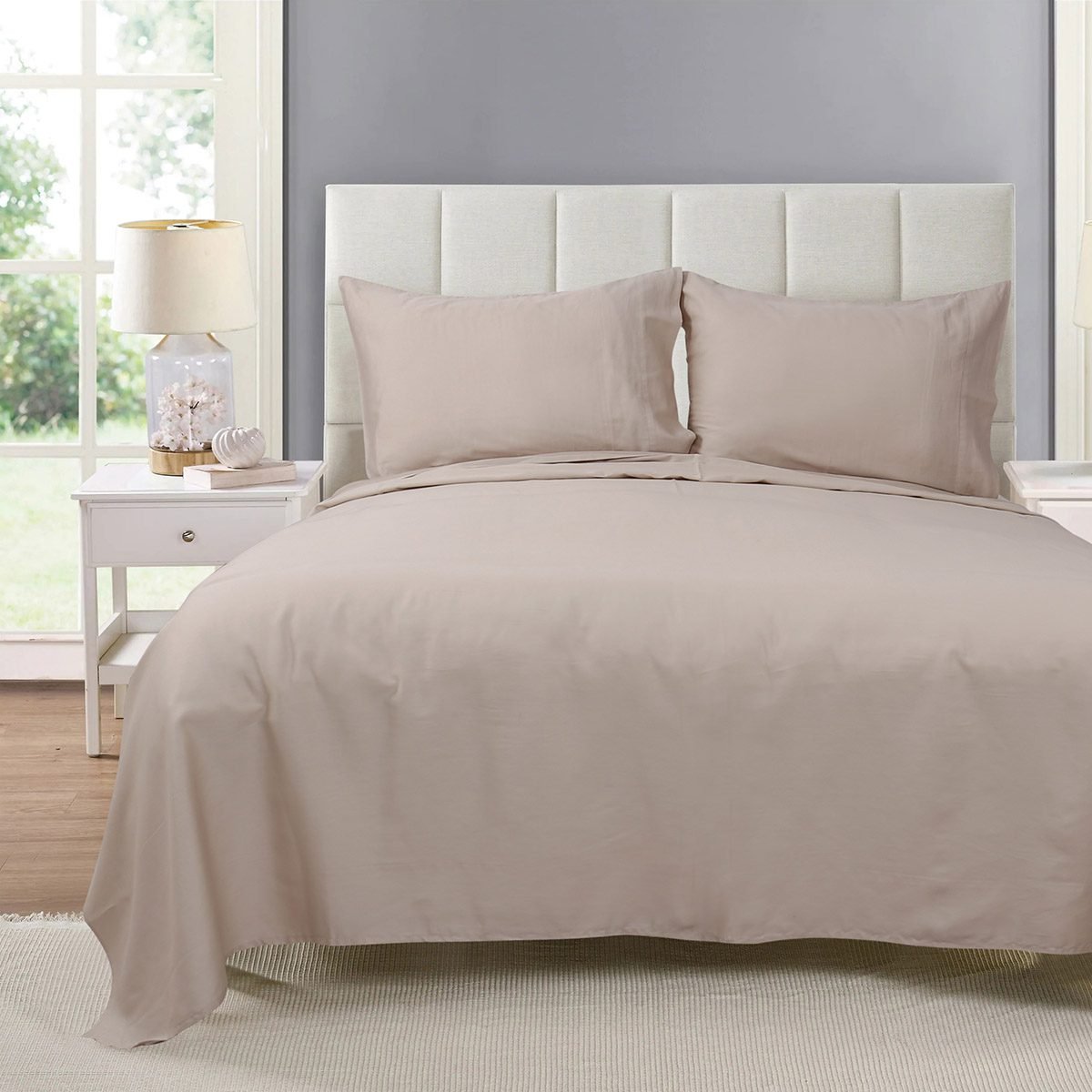 12000-beige Σετ σεντόνια υπέρδιπλα με λάστιχο 4 Seasons Art 12000 240x270 Μπεζ Beauty Home - Image 1