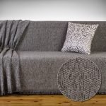 Ριχτάρι πολυθρόνας 170x170 Cotone Bari γκρι