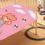 ΚΟΥΒΕΡΤΑ bebe Teddy Bear 02 110Χ140 Pink Βελουτέ polyester