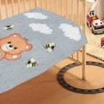 ΚΟΥΒΕΡΤΑ bebe Teddy Bear 03 110Χ140 Grey Βελουτέ polyester