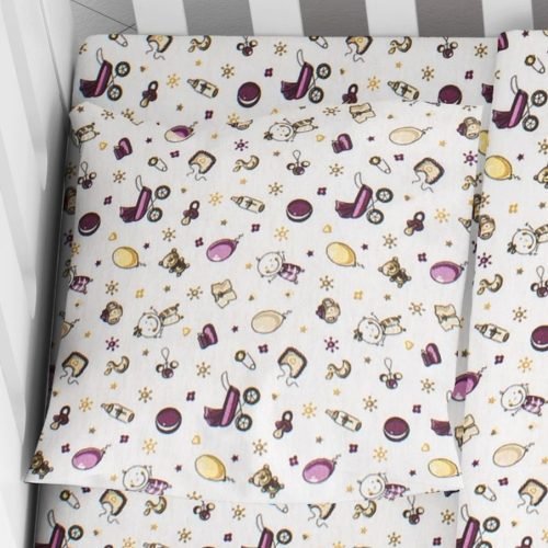 ΜΑΞΙΛΑΡΟΘΗΚΗ ΕΜΠΡΙΜΕ bebe Baby 01 35Χ45 Flannel cotton 100%