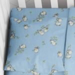 ΜΑΞΙΛΑΡΟΘΗΚΗ ΕΜΠΡΙΜΕ bebe Birds 14 35Χ45 Sky blue Flannel cotton 100%