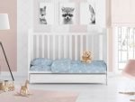 ΚΑΤΩΣΕΝΤΟΝΟ ΜΕ ΛΑΣΤΙΧΟ bebe Smile 81 0,70X1,40X0,15 Blue Cotton 100% - Image 2