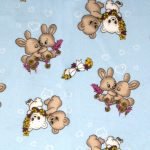 ΣΕΝΤΟΝΑΚΙ ΛΙΚΝΟΥ bebe Little Brothers 147 80Χ110 Sky blue Flannel Cotton 100%