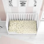 ΣΕΝΤΟΝΙΑ ΕΜΠΡΙΜΕ ΣΕΤ 3 τεμ bebe Birds 16 120Χ160 Ecru Flannel cotton 100%