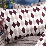 ΜΑΞΙΛΑΡΟΘΗΚΗ ΕΜΠΡΙΜΕ  Diamond 326 50Χ70 Burgundy Flannel cotton 100%