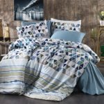 ΣΕΝΤΟΝΙΑ ΕΜΠΡΙΜΕ ΣΕΤ 4 τεμ   Ναυσικά 346 220Χ240 Sky navy blue Cott/Pol 70/30