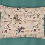 ΜΑΞΙΛΑΡΟΘΗΚΗ ΕΜΠΡΙΜΕ kids Africa 145 50Χ70 Beige Flannel Cotton 100%