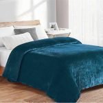 ΚΟΥΒΕΡΤΑ CORAL FLEECE  Polyester 220Χ240 Μονόχρωμη 03 Petrol