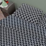 ΣΕΝΤΟΝΙΑ ΕΜΠΡΙΜΕ ΣΕΤ 4 τεμ Windows 175 220Χ240 Dark blue-White Cotton 100% - Image 2