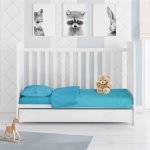 ΣΕΝΤΟΝΙΑ ΣΕΤ 3 τεμ bebe Solid 493 120Χ160 Turquoise Cotton 100%