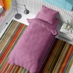 ΣΕΝΤΟΝΙΑ ΣΕΤ 2 τεμ Solid 492 160Χ240 Lila Cotton 100%