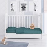 ΚΑΤΩΣΕΝΤΟΝΟ ΜΕ ΛΑΣΤΙΧΟ bebe Solid 494 0,70X1,40X0,15 Petrol Cotton 100%