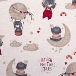 ΣΕΝΤΟΝΑΚΙ ΛΙΚΝΟΥ bebe Reach the stars 190 80Χ110 Beige Cotton 100%