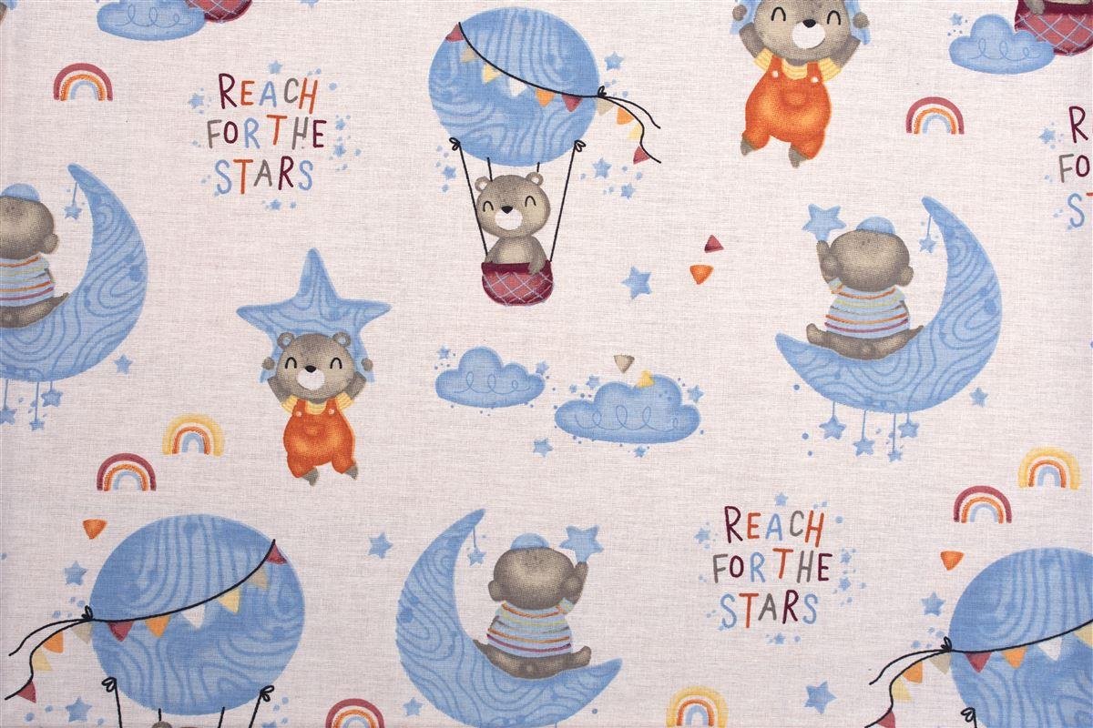 0004077_SKU_1914413710819182 ΣΕΝΤΟΝΑΚΙ ΛΙΚΝΟΥ bebe Reach the stars 191 80Χ110 Sky blue Cotton 100% - Image 1