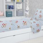 ΠΑΠΛΩΜΑΤΟΘΗΚΗ ΕΜΠΡΙΜΕ kids Two Lovely Bears 64 160Χ240 Blue Cotton 100%