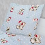 ΜΑΞΙΛΑΡΟΘΗΚΗ ΕΜΠΡΙΜΕ kids Two Lovely Bears 64 50Χ70 Blue Cotton 100%