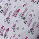 ΠΑΝΑ ΧΑΣΕΣ bebe Bicycle 416 80X80 White-Bordeaux Cotton 100%