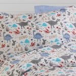 ΜΑΞΙΛΑΡΟΘΗΚΗ ΕΜΠΡΙΜΕ kids Dino 309 50Χ70 White-Blue Cott/Pol 70/30