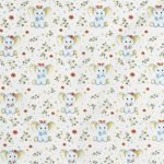 ΠΑΝΑ ΧΑΣΕΣ bebe Elephant 175 80Χ80 White-Blue Cotton 100%