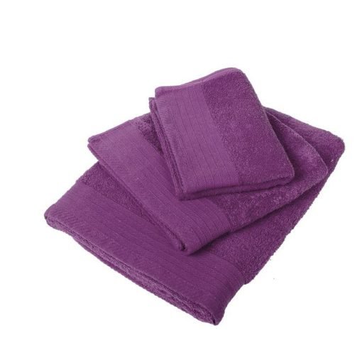 ΠΕΤΣΕΤΑ  ΠΕΝΙΕ 500 gsm 40Χ60 ΣΚΟΥΡΟ ΜΩΒ Cotton 100%