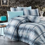 ΣΕΝΤΟΝΙΑ ΕΜΠΡΙΜΕ ΣΕΤ 4 τεμ Εκάβη 421 220Χ240 Sky Blue Cott/Pol 70/30