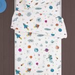 ΣΕΝΤΟΝΙΑ ΕΜΠΡΙΜΕ ΣΕΤ 2 τεμ kids Space 188 160Χ240 White Cotton 100%