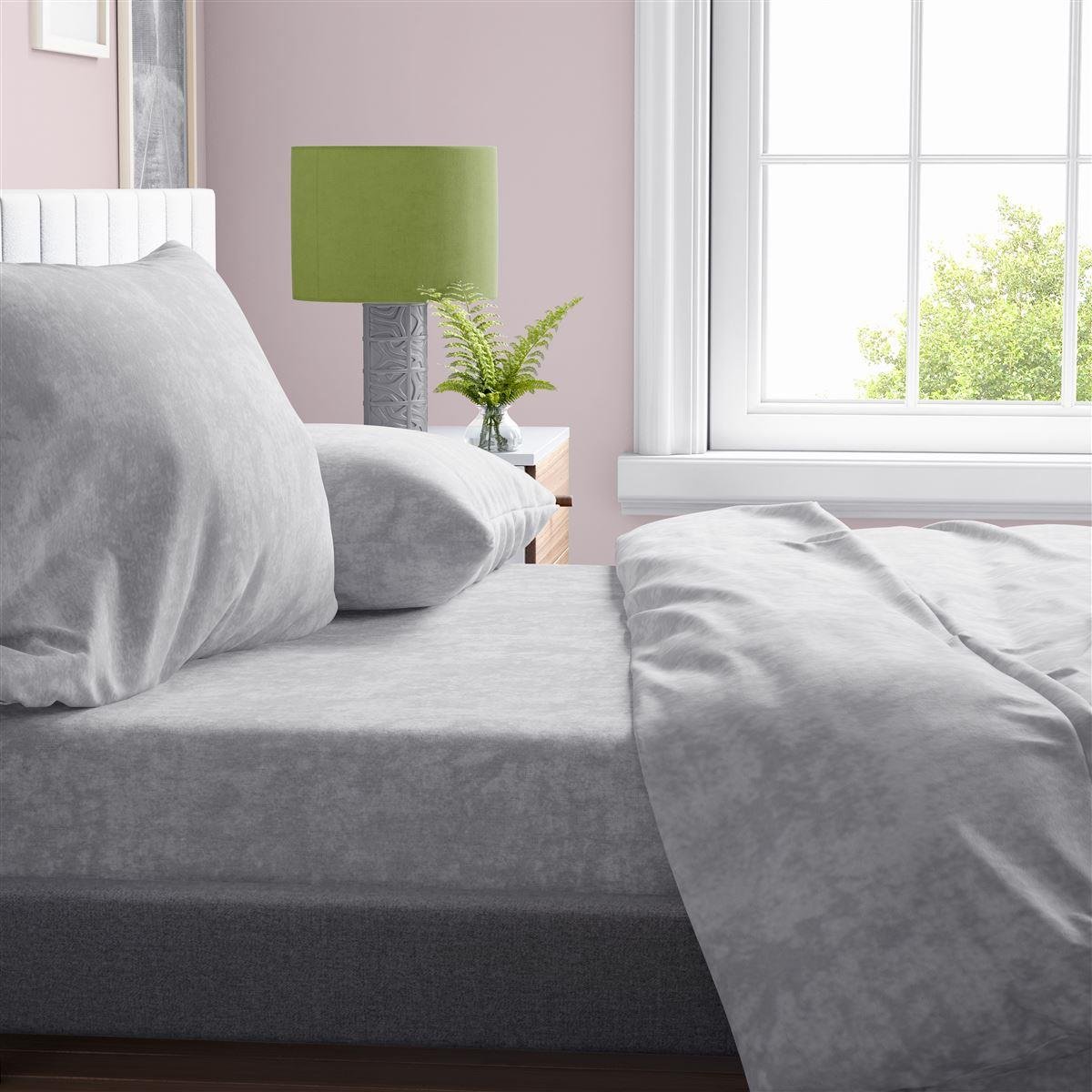 0005734_SKU_33332324011 ΣΕΝΤΟΝΙΑ ΣΕΤ 4 τεμ Shadow 21 220X240 Light Grey Cott/Pol 70/30 - Image 1