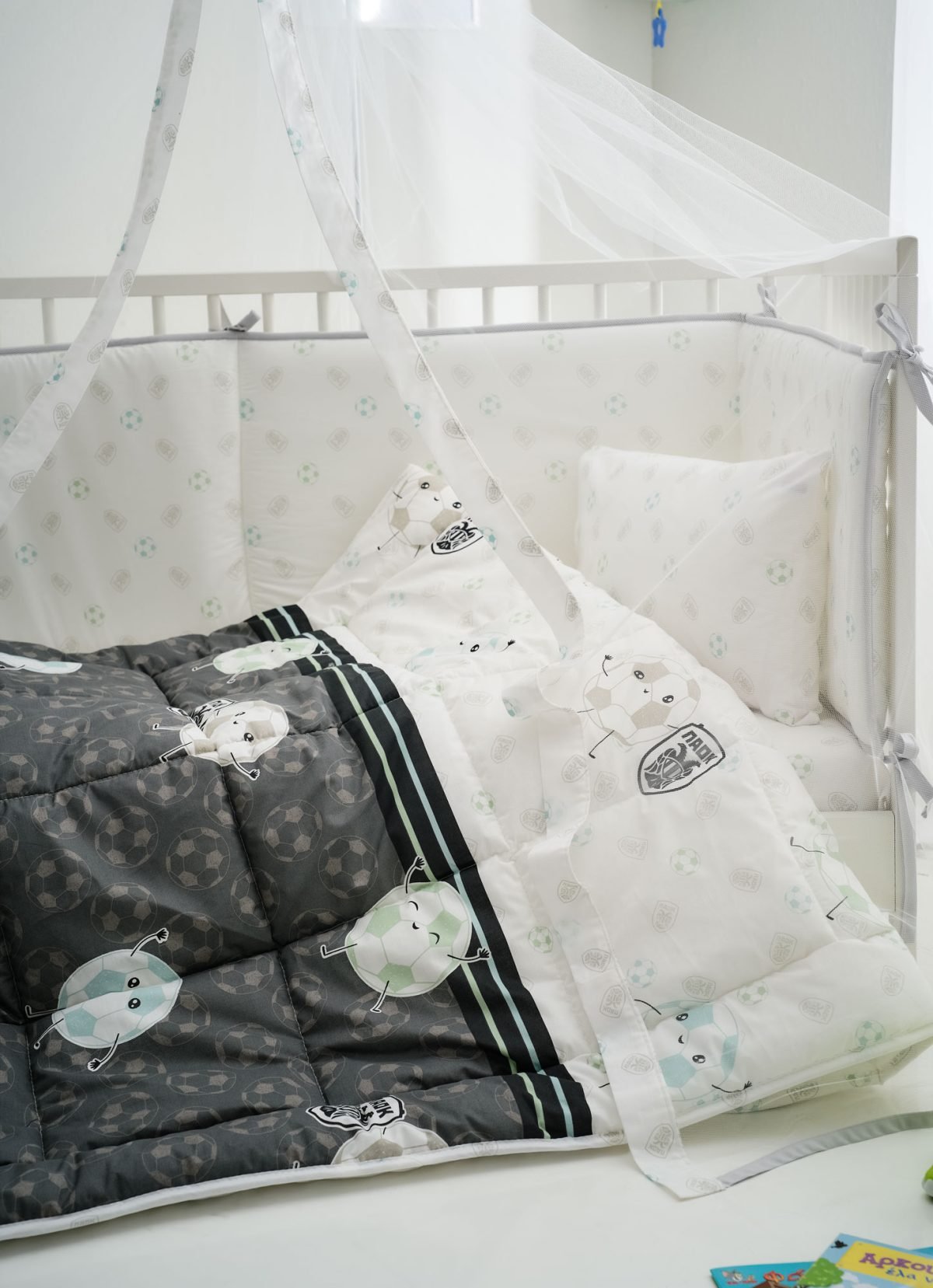 Σετ Σεντόνια Κούνιας Paok Vesta Home (120x165) - Image 3