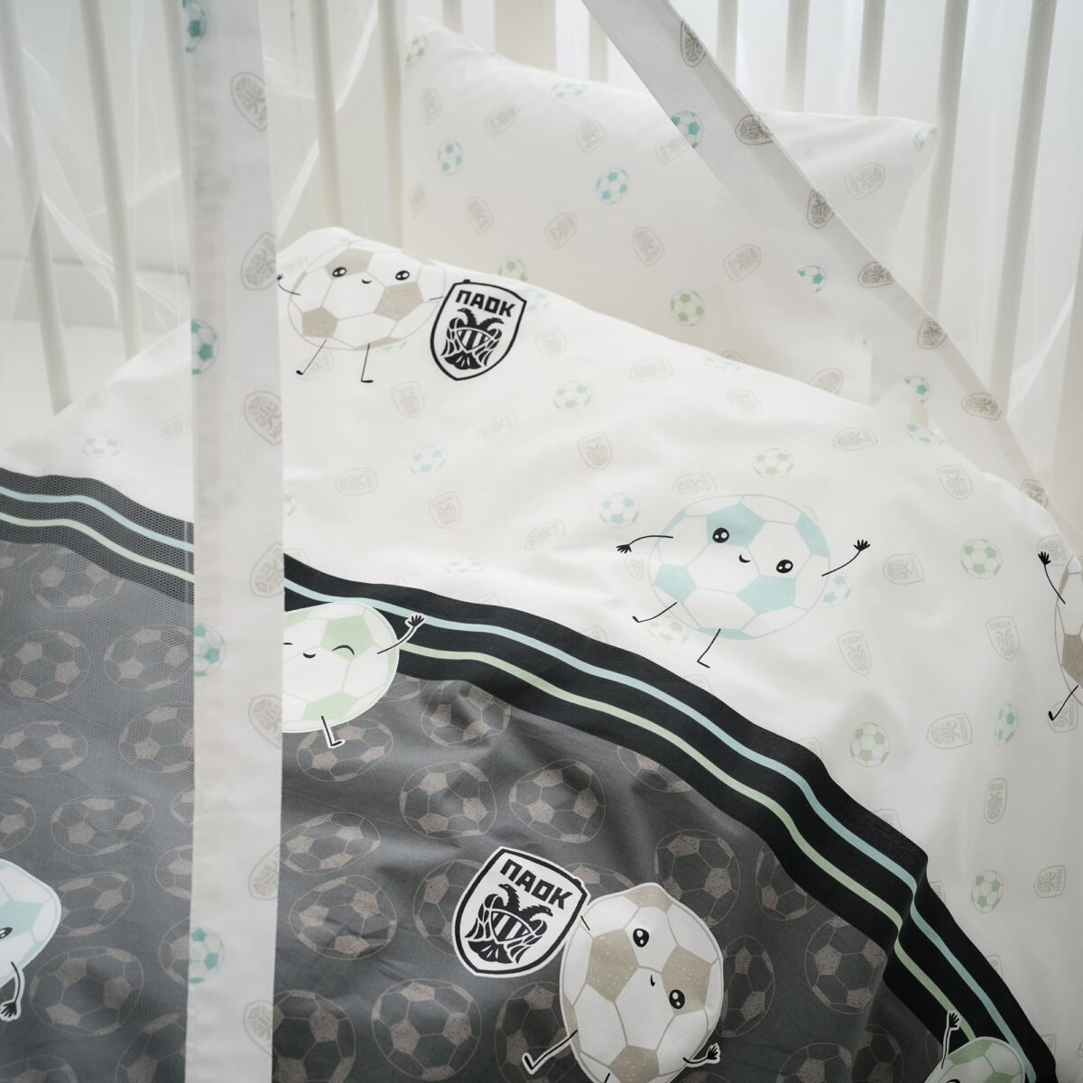 Σετ Σεντόνια Κούνιας Paok Vesta Home (120x165) - Image 4