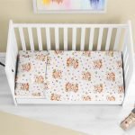ΚΑΤΩΣΕΝΤΟΝΟ ΜΕ ΛΑΣΤΙΧΟ bebe Lion Cub 530 0,70X1,40X0,15 Beige Cotton 100%