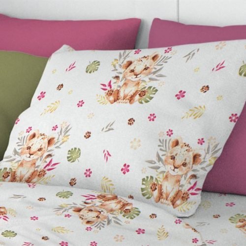ΜΑΞΙΛΑΡΟΘΗΚΗ ΕΜΠΡΙΜΕ kids Lion Cub 530 50X70 Beige Cotton 100%