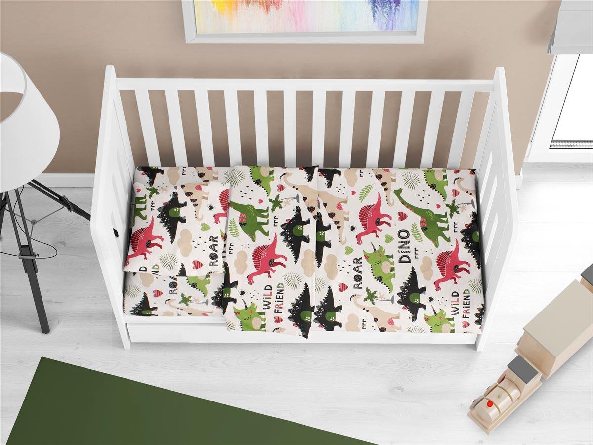 0006085_SKU_31112019028 ΚΑΤΩΣΕΝΤΟΝΟ ΜΕ ΛΑΣΤΙΧΟ bebe Dinosaur 518 0,70X1,40X0,15 Multi-Colour 100% Cotton - Image 2